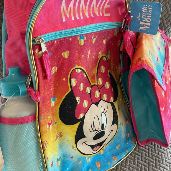 Brand NEW! Minnie Mouse back pack (book bag) 5 piece set. FINAL PRICE DROP!! - Picture 4 of 5